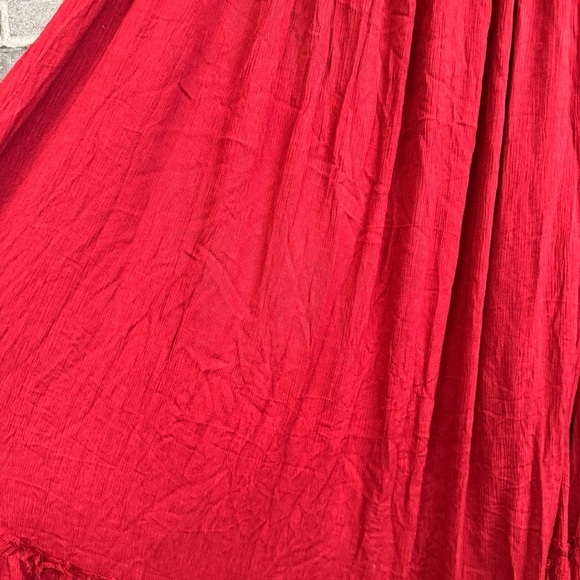 NWT Lulus maxi dress red halter neck strappy back - Picture 5 of 15